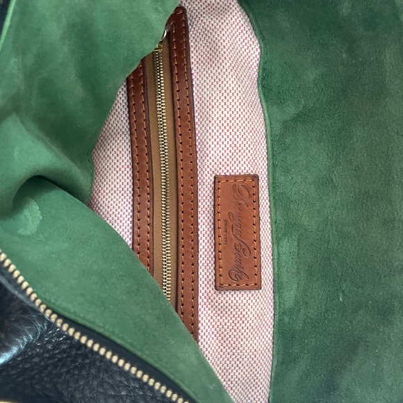 Dooney & Bourke Pebble Grain Large Satchel - Black and Tan - Picture 10 of 10